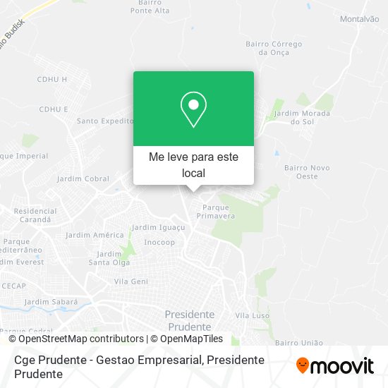 Cge Prudente - Gestao Empresarial mapa