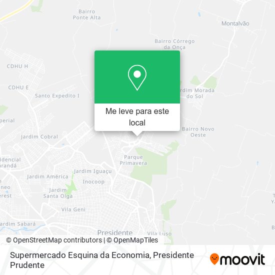 Supermercado Esquina da Economia mapa