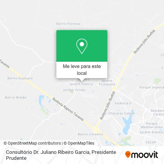 Consultório Dr. Juliano Ribeiro Garcia mapa
