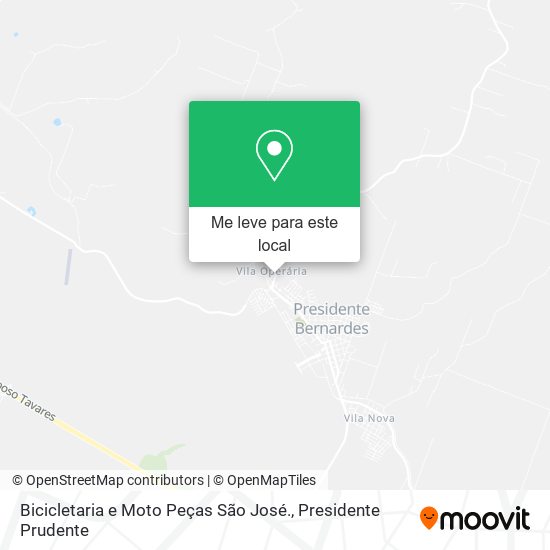 Bicicletaria e Moto Peças São José. mapa