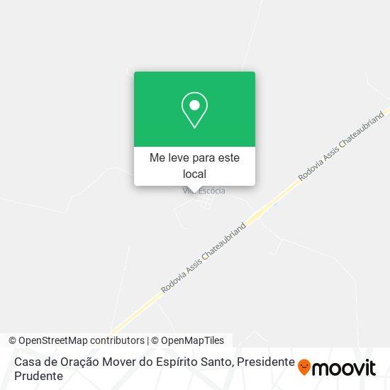 Casa de Oração Mover do Espírito Santo mapa