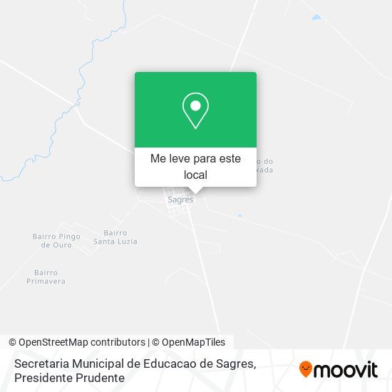 Secretaria Municipal de Educacao de Sagres mapa
