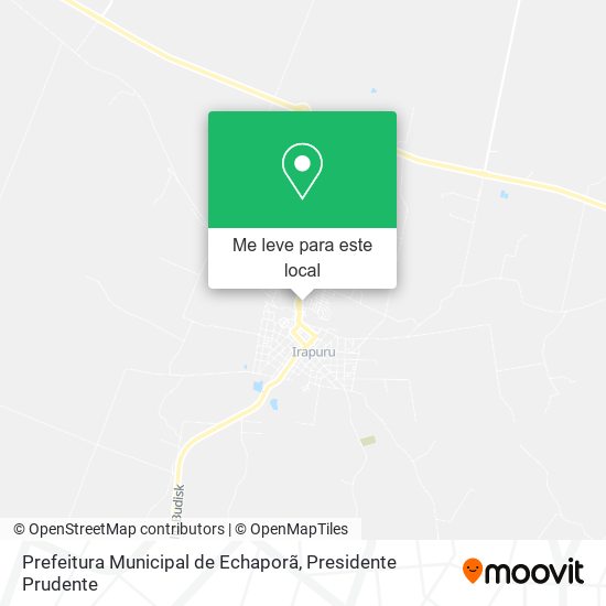 Prefeitura Municipal de Echaporã mapa