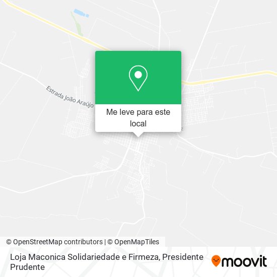 Loja Maconica Solidariedade e Firmeza mapa