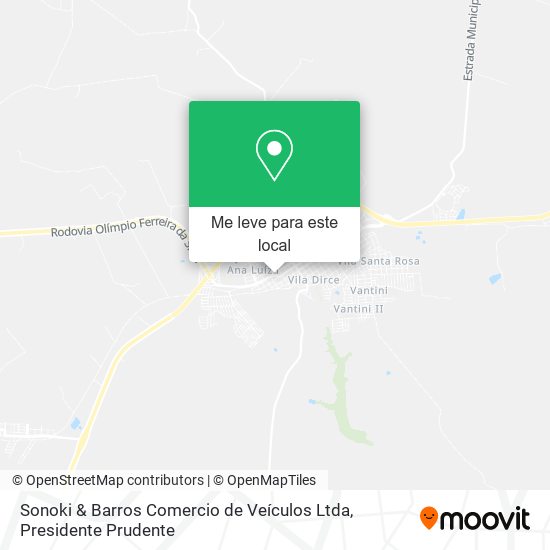 Sonoki & Barros Comercio de Veículos Ltda mapa