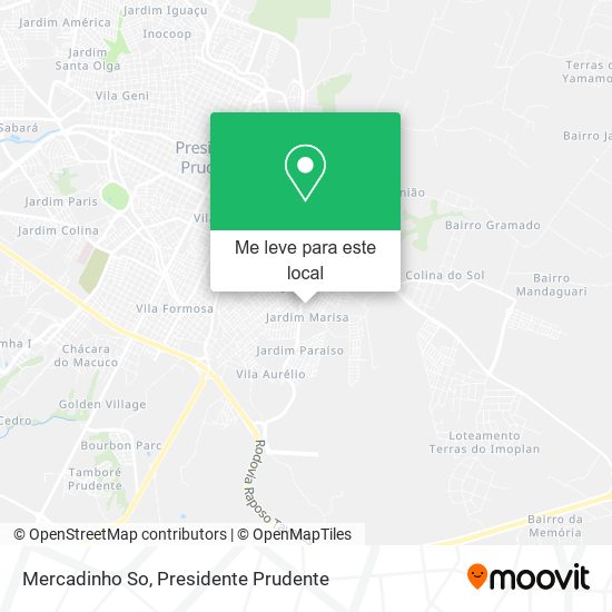 Mercadinho So mapa