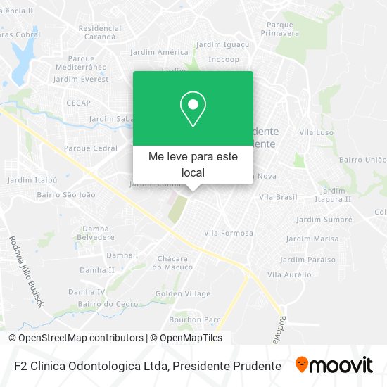 F2 Clínica Odontologica Ltda mapa