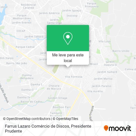 Farrus Lazaro Comércio de Discos mapa