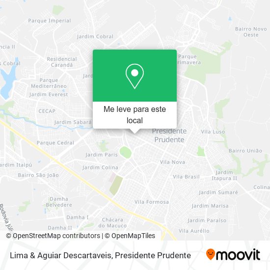 Lima & Aguiar Descartaveis mapa