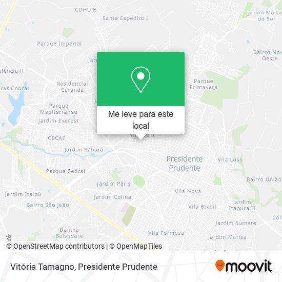 Vitória Tamagno mapa