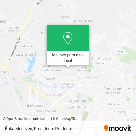 Érika Menezes mapa