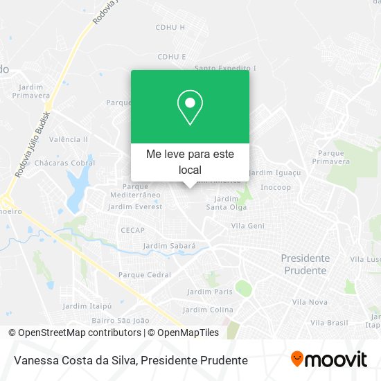 Vanessa Costa da Silva mapa