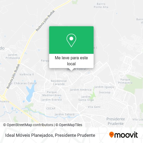 Ideal Móveis Planejados mapa