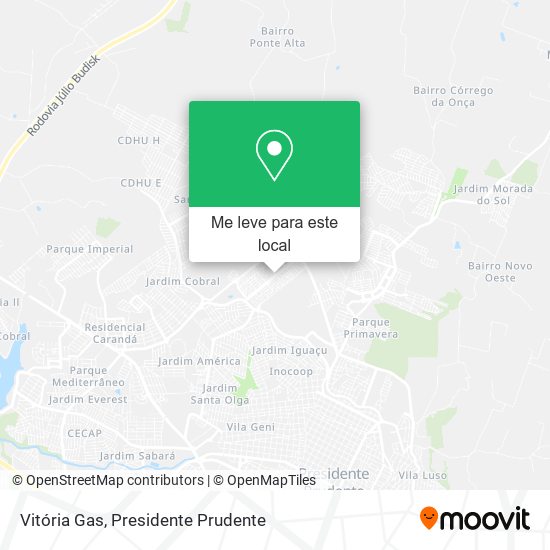 Vitória Gas mapa