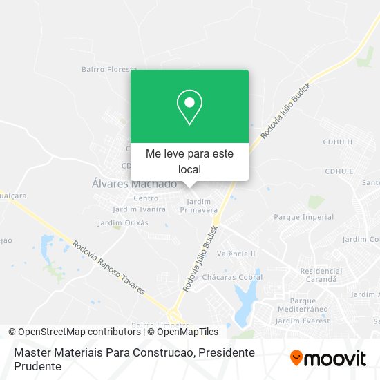 Master Materiais Para Construcao mapa