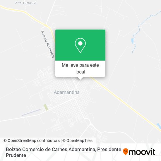 Boizao Comercio de Carnes Adamantina mapa