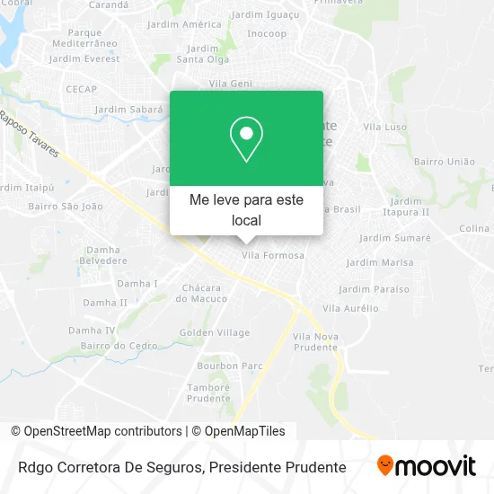 Rdgo Corretora De Seguros mapa