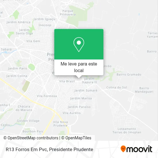 R13 Forros Em Pvc mapa