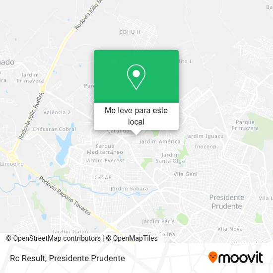 Rc Result mapa