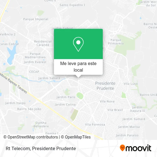 Rt Telecom mapa