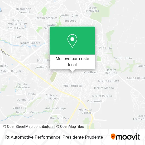 Rt Automotive Performance mapa