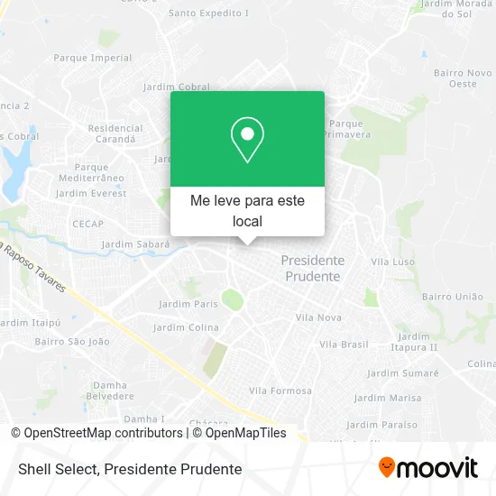 Shell Select mapa