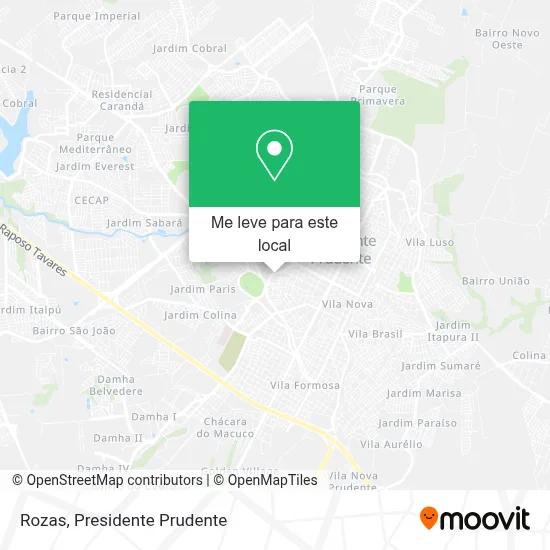 Rozas mapa