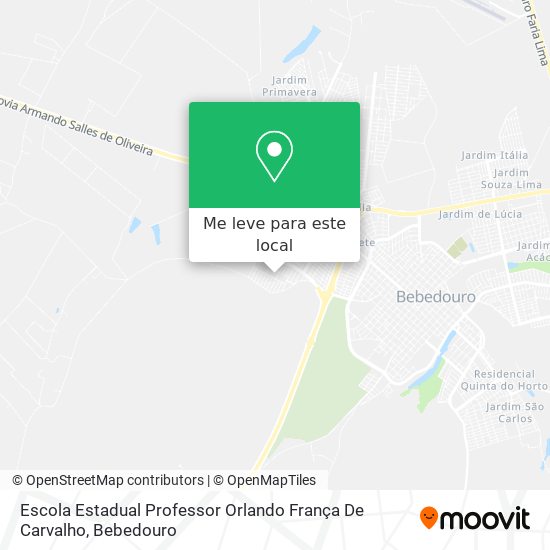Escola Estadual Professor Orlando França De Carvalho mapa