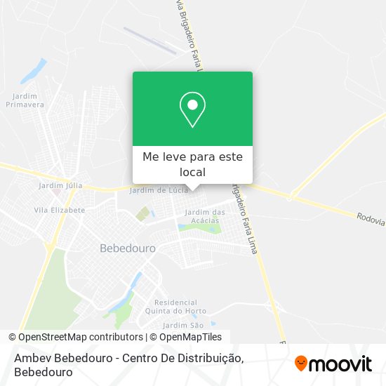 Ambev Bebedouro - Centro De Distribuição mapa