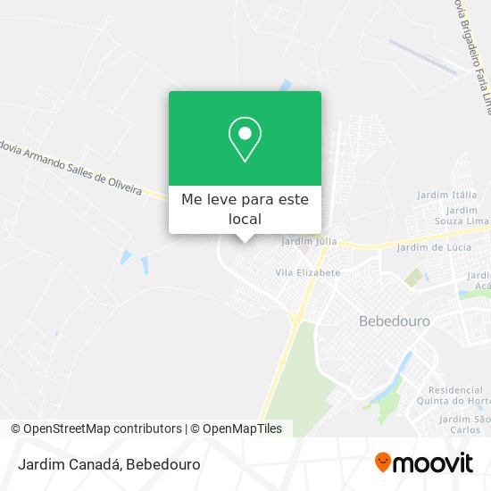 Jardim Canadá mapa