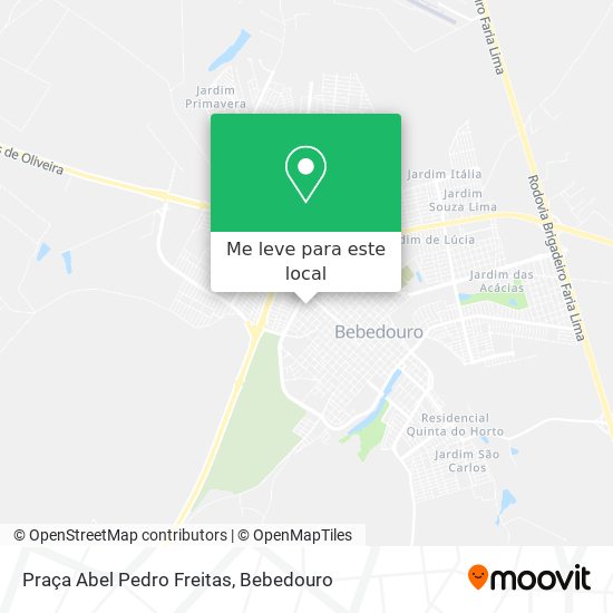 Praça Abel Pedro Freitas mapa