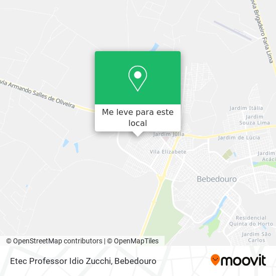 Etec Professor Idio Zucchi mapa