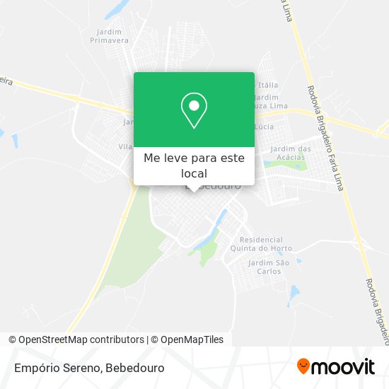 Empório Sereno mapa