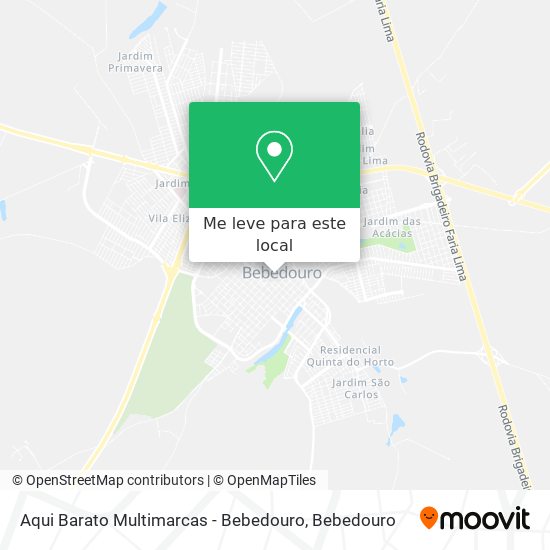 Aqui Barato Multimarcas - Bebedouro mapa