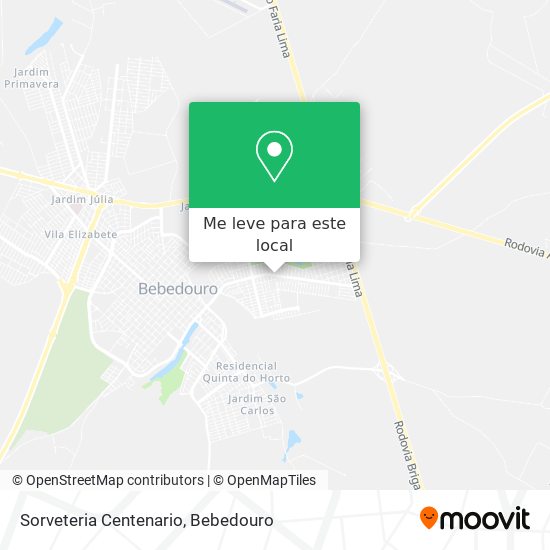 Sorveteria Centenario mapa