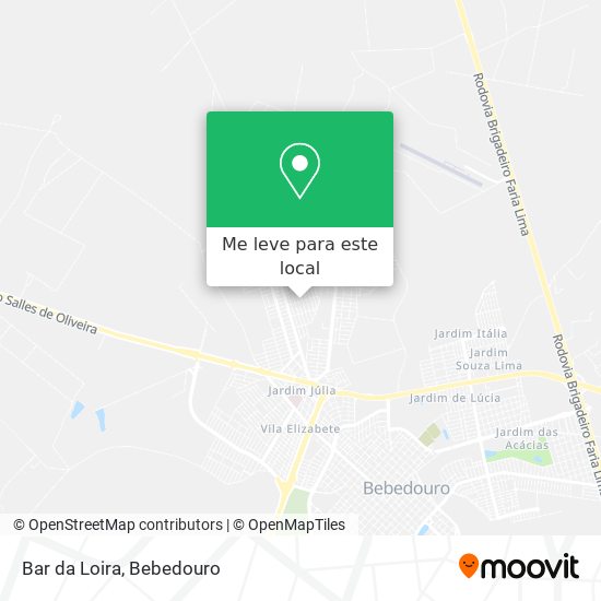 Bar da Loira mapa