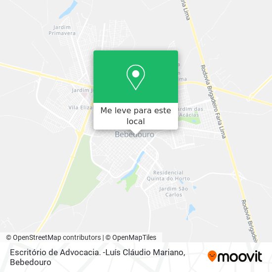 Escritório de Advocacia. -Luís Cláudio Mariano mapa