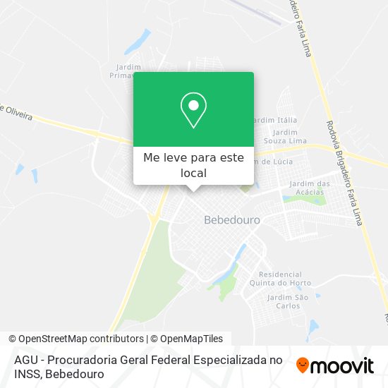AGU - Procuradoria Geral Federal Especializada no INSS mapa
