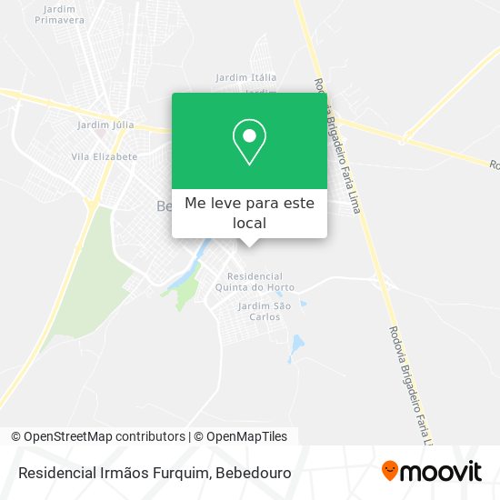 Residencial Irmãos Furquim mapa