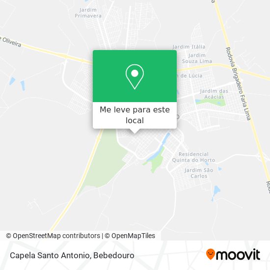Capela Santo Antonio mapa