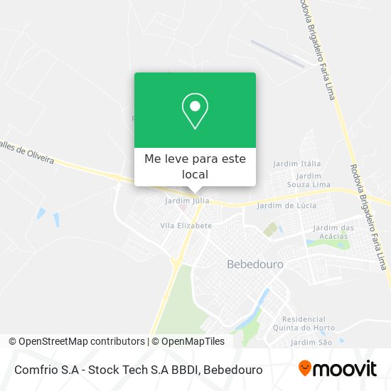 Comfrio S.A - Stock Tech S.A BBDI mapa
