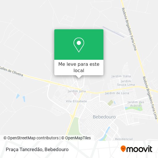 Praça Tancredão mapa