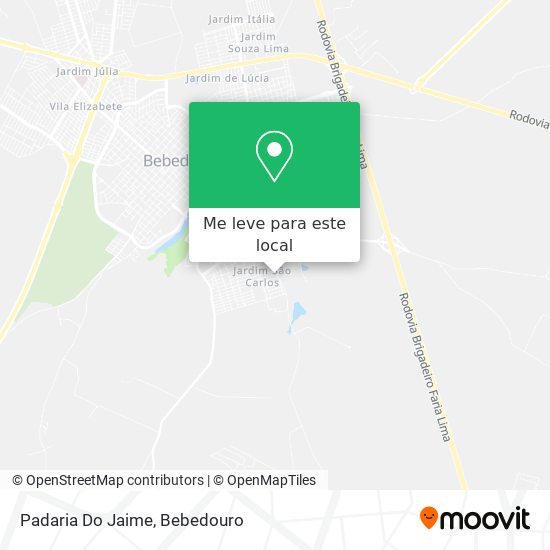 Padaria Do Jaime mapa