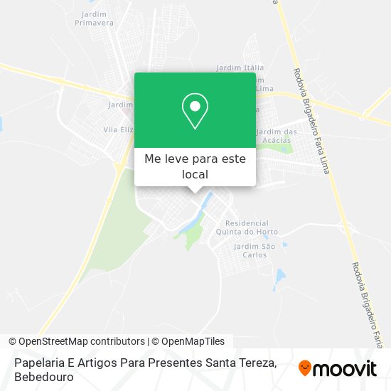 Papelaria E Artigos Para Presentes Santa Tereza mapa