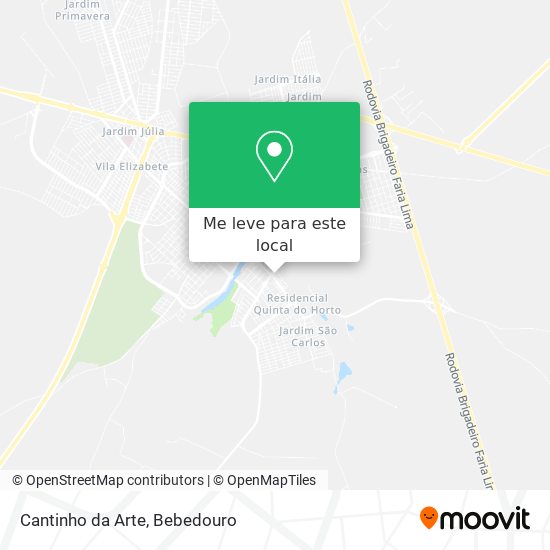 Cantinho da Arte mapa