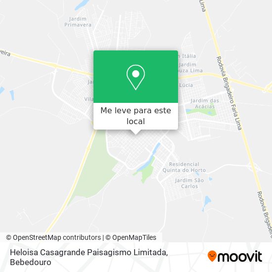 Heloisa Casagrande Paisagismo Limitada mapa