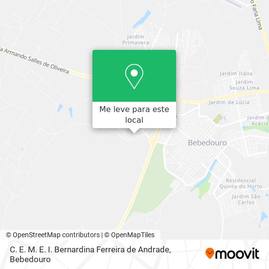 C. E. M. E. I. Bernardina Ferreira de Andrade mapa