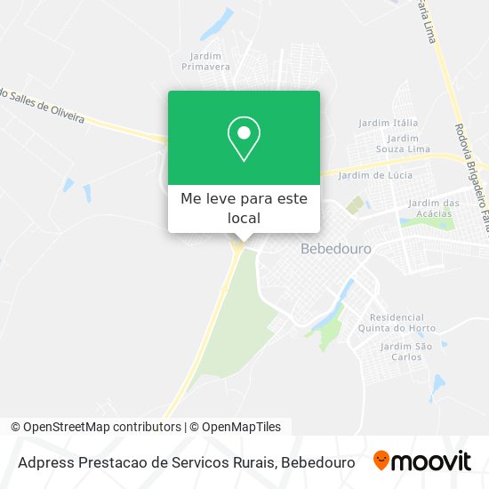 Adpress Prestacao de Servicos Rurais mapa