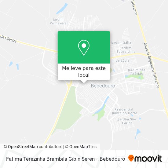 Fatima Terezinha Brambila Gibin Seren - mapa