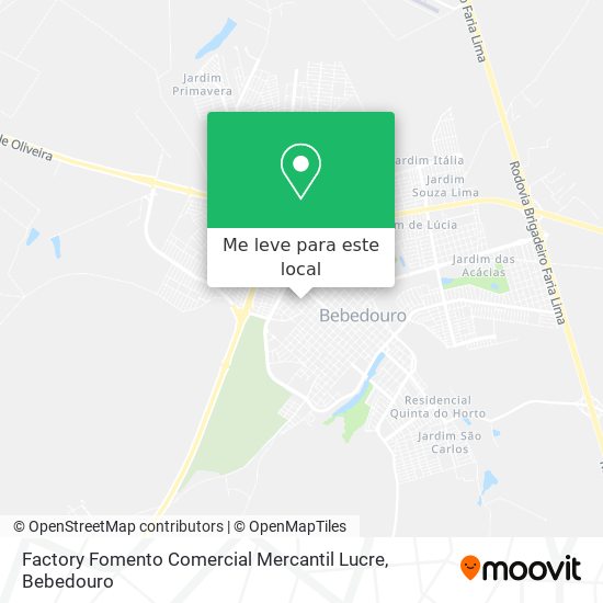 Factory Fomento Comercial Mercantil Lucre mapa